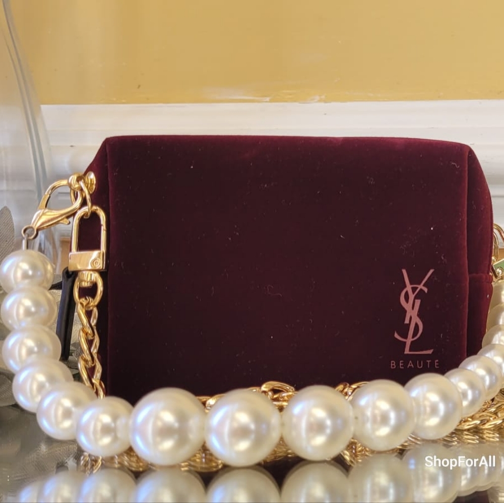 Yves Saint Laurent Burgundy Crossbody Bag NEW YSL - Picture 9 of 16